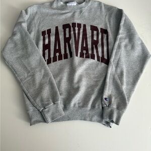 Champion Gray Harvard Crewneck Sweater